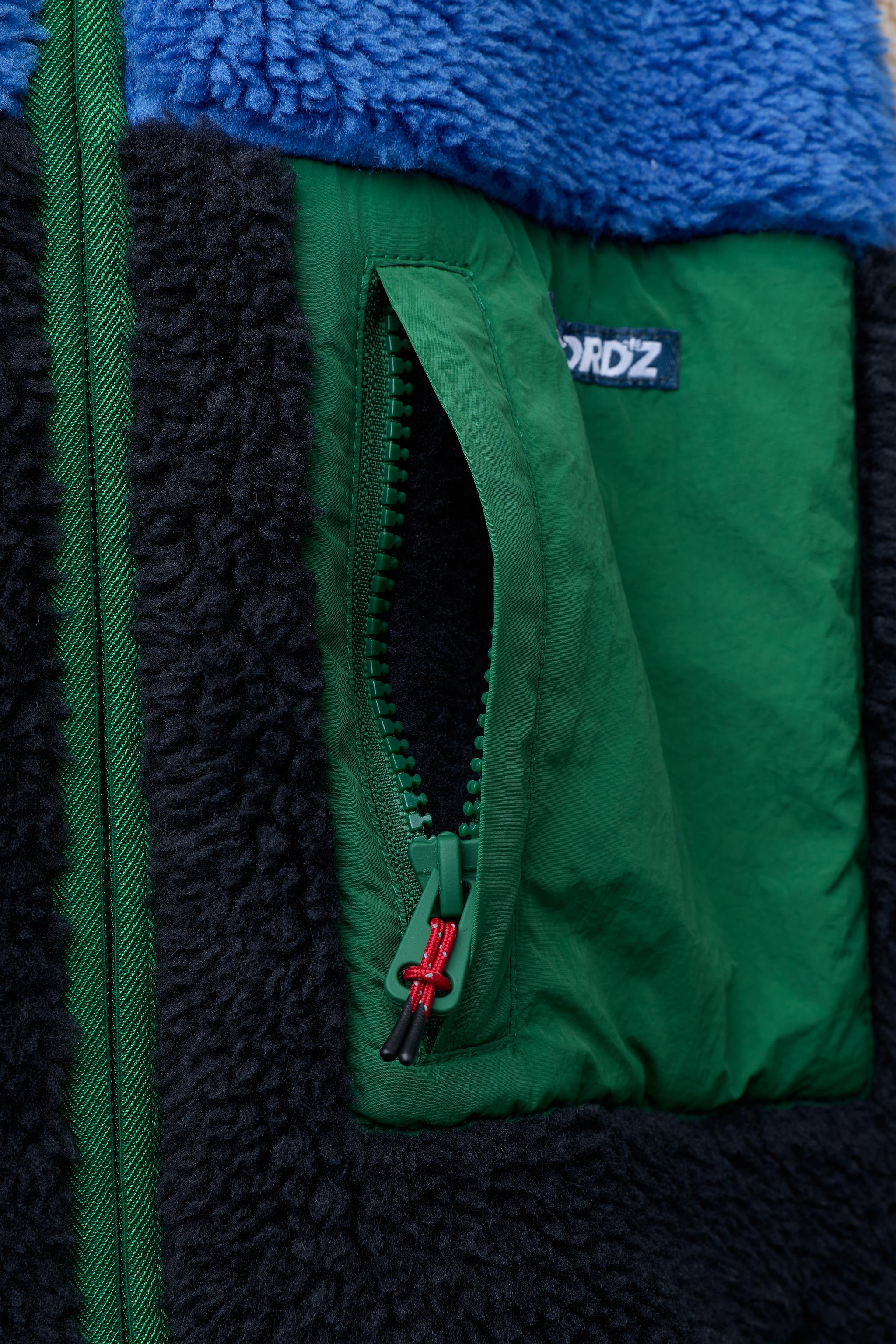 COLORBLOCK HOODIE FLEECE JACKET